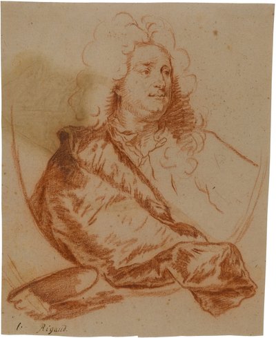 画家シャルル・ド・ラ・フォッスの肖像 (1636-1716) 作： Hyacinthe Rigaud