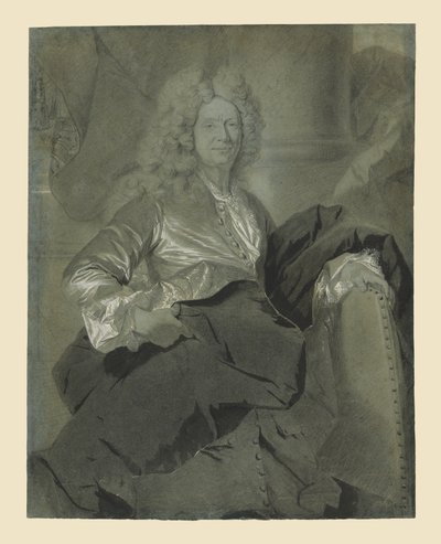 男の肖像 作： Hyacinthe Rigaud