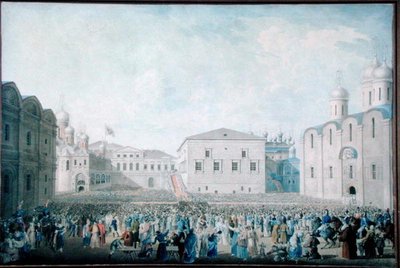 1816年8月15日のクレムリンでのアレクサンドル1世の素晴らしいレセプション（1777-1825） 作： I.A. Lavrov