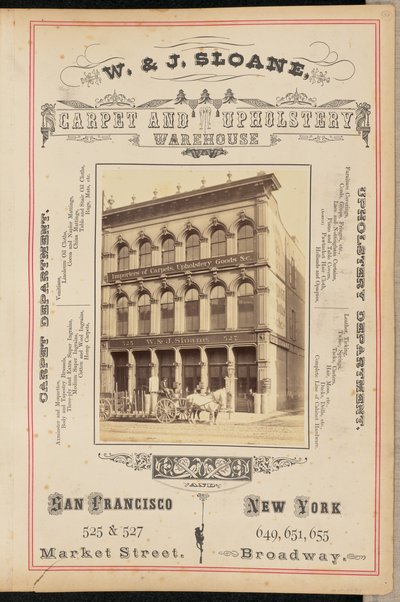 [W. and J. Sloane Carpet and Upholstery Warehouse, San Francisco]. 作： I. W. Taber