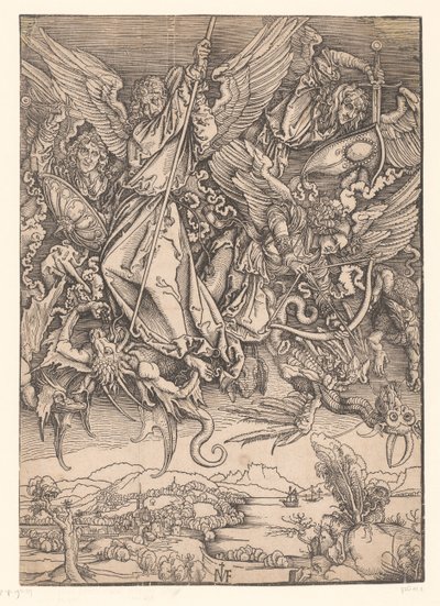 大天使はドラゴンと戦う Dürer