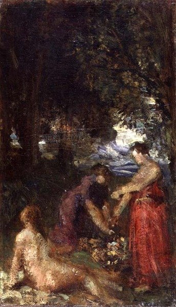 Bathers（油彩・キャンバス） 作： Ignace Henri Jean Fantin Latour