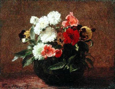 土鍋の花 作： Ignace Henri Jean Fantin Latour
