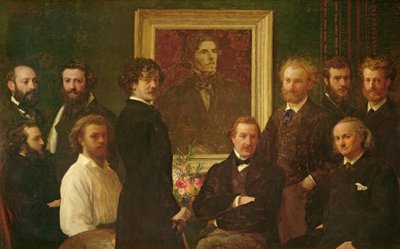 ドラクロワへのオマージュ 作： Ignace Henri Jean Fantin Latour