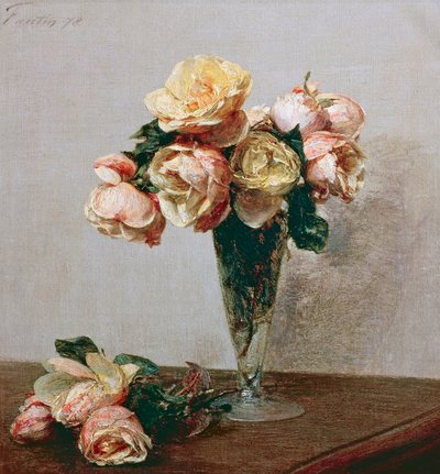 ローズ 作： Ignace Henri Jean Fantin Latour