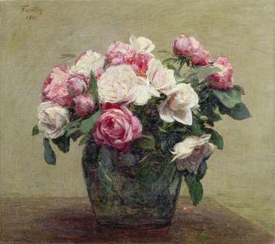 バラ 作： Ignace Henri Jean Fantin-Latour