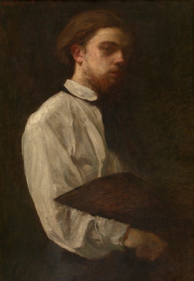 Omakuva (öljy kankaalle) 作： Ignace Henri Jean Fantin Latour