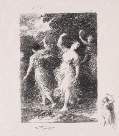 バッカス。 作： Ignace Henri Jean Fantin Latour