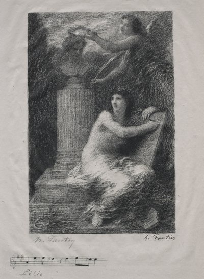 ベルリオーズへ。 作： Ignace Henri Jean Fantin Latour