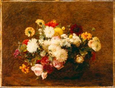 花の花束、1894 作： Ignace Henri Jean Fantin Latour