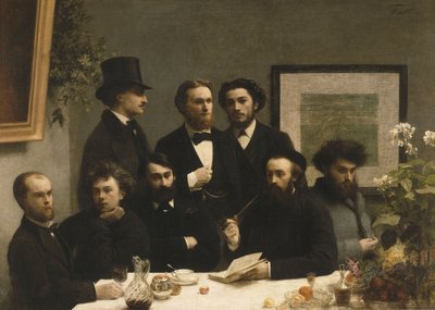 テーブル別、1872 作： Ignace Henri Jean Fantin Latour