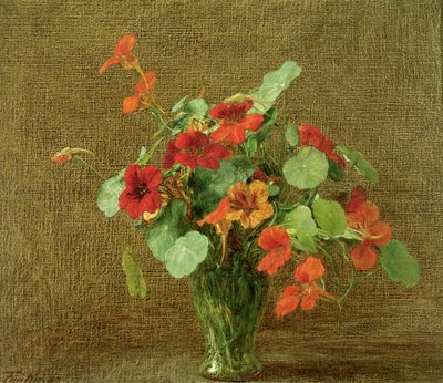 カプシン（キンレンカ） 作： Ignace Henri Jean Fantin Latour