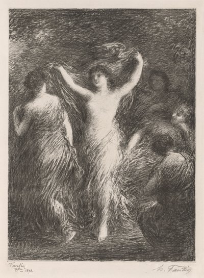 ダンス、1898年。 作： Ignace Henri Jean Fantin Latour