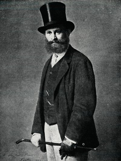 エドゥアール・マネ。ファンティン=ラトゥールの肖像画から、1901 作： Ignace Henri Jean Fantin Latour