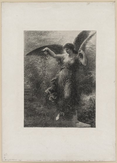 ユージーンドラクロワ、1890年。 作： Ignace Henri Jean Fantin Latour