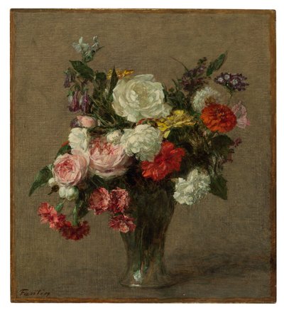 フラワーブーケ、1900 作： Ignace Henri Jean Fantin Latour