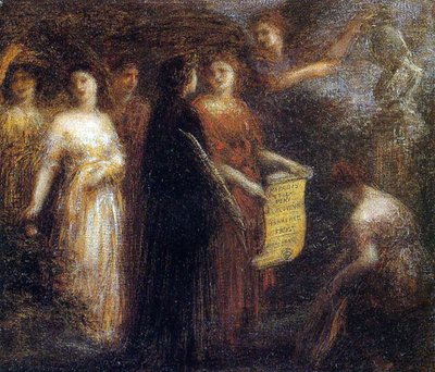 ロバートシューマンへのオマージュ、1893年頃 作： Ignace Henri Jean Fantin Latour