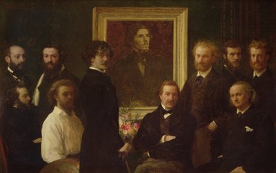 ドラクロワへのオマージュ 作： Ignace Henri Jean Fantin Latour