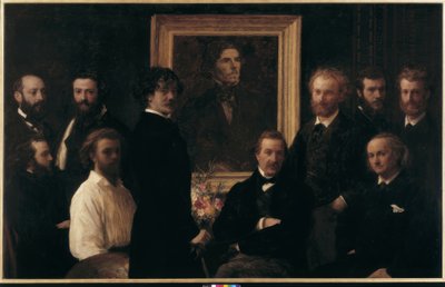 ドラクロワへのオマージュ 作： Ignace Henri Jean Fantin Latour