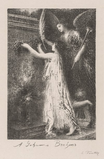 ヨハネスブラームス、1900年。 作： Ignace Henri Jean Fantin Latour