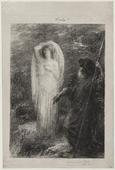 LEvocation dErda、1885年。 作： Ignace Henri Jean Fantin Latour