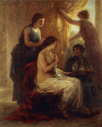 トイレ、 作： Ignace Henri Jean Fantin Latour