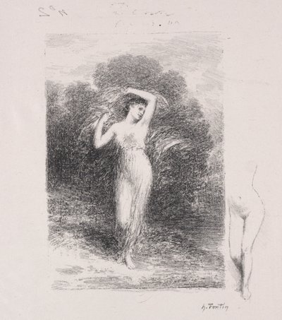 若い患者。 作： Ignace Henri Jean Fantin Latour
