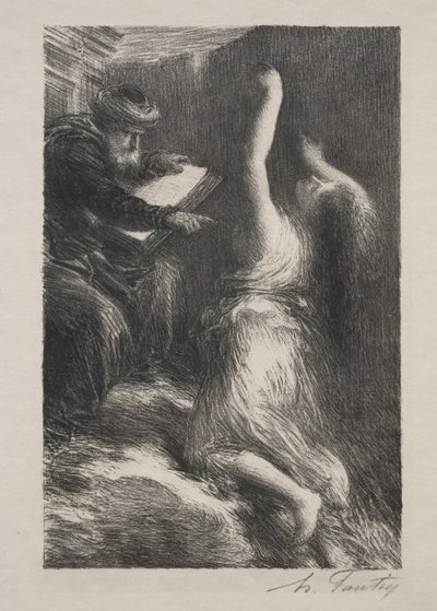 パーシバル、Act II：Kundryの喚起。 作： Ignace Henri Jean Fantin Latour