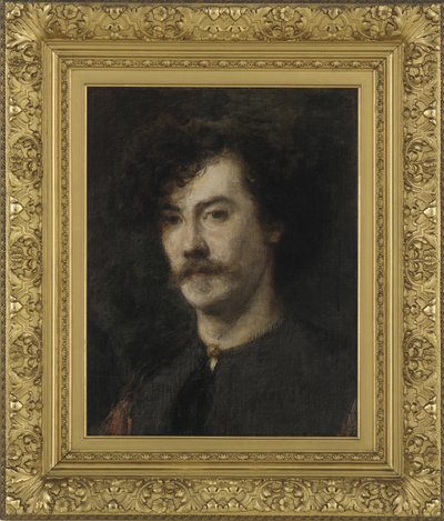 ウィスラーの肖像、1865年（キャンバスに油彩、アルミパネルにマウント） 作： Ignace Henri Jean Fantin Latour