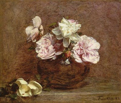 ニースのバラ、1882 作： Ignace Henri Jean Fantin Latour