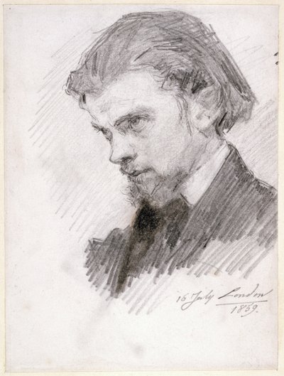 自画像、1859 作： Ignace Henri Jean Fantin Latour