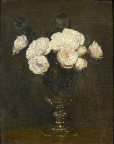 マルメゾンローズの静物、19世紀 作： Ignace Henri Jean Fantin Latour