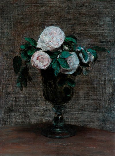 バラの研究、1872 作： Ignace Henri Jean Fantin Latour