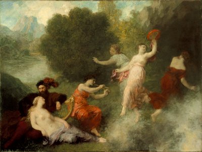 ヴィーナスベルクのタンハウザー、1864年 作： Ignace Henri Jean Fantin Latour