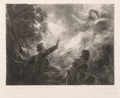 アルプスの妖精、1873年。 作： Ignace Henri Jean Fantin Latour