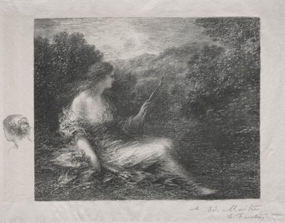 ハントレス、1892年。 作： Ignace Henri Jean Fantin Latour