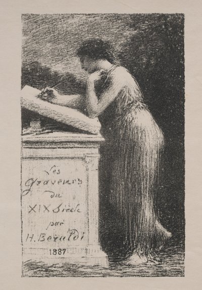 リトグラフ、1887年。 作： Ignace Henri Jean Fantin Latour