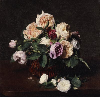 花瓶、1876 作： Ignace Henri Jean Fantin Latour