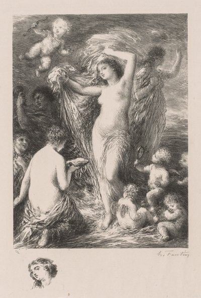 金星のアナディオメン、1898年。 作： Ignace Henri Jean Fantin Latour