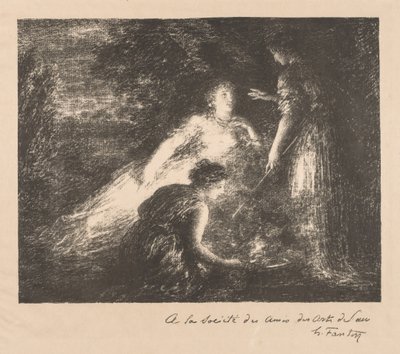魔女、1899年 作： Ignace Henri Jean Fantin Latour