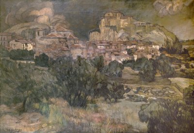 ALQUEZAR – OLEO - LIENZO – 139X199 CM 作： Ignacio Zuloaga y Zabaleta