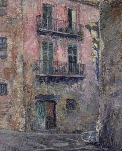 CALLE DEL ANGEL DE GERONA-1931-OLEO - LIENZO-80×67 CM 作： Ignacio Zuloaga y Zabaleta