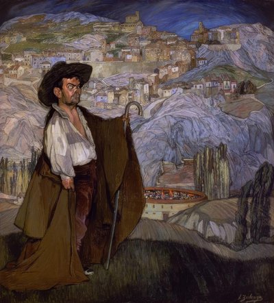 ドワーフグレゴリオ「エルボテロ」（セルプルダ）– 1908 作： Ignacio Zuloaga y Zabaleta