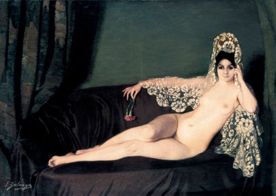 "Feminine nude" - Anna princesse Brancoveanu（ブランコバン）伯爵夫人の肖像 作： Ignacio Zuloaga y Zabaleta
