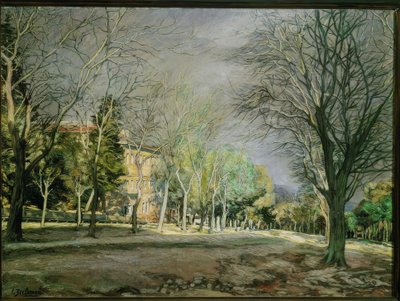 イグナシオ・ズロアガ-エル・エスコリアルの近くの風景 &39;、1932年、キャンバスに油彩、71×96 cm 作： Ignacio Zuloaga y Zabaleta