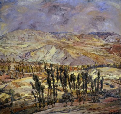カラタユの風景 &39;、1930年、キャンバスに油彩、113×123 cm、AS00634 作： Ignacio Zuloaga y Zabaleta