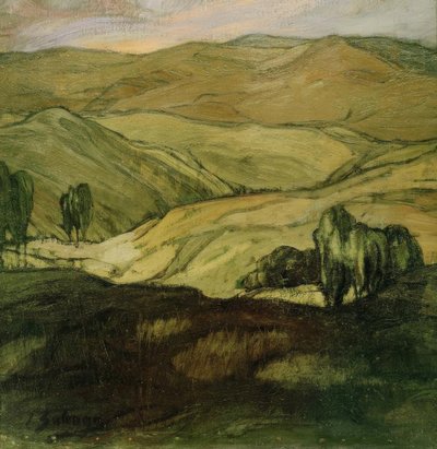 アラゴンの風景 作： Ignacio Zuloaga y Zabaleta