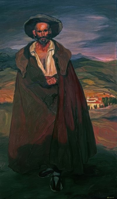 セゴビアの男 &39;、1906年、キャンバスに油彩、191×116 cm、AS00918 作： Ignacio Zuloaga y Zabaleta