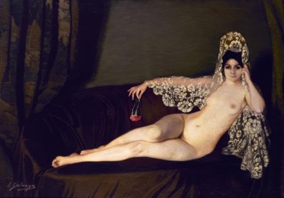 カーネーションのヌード &39;、1915、キャンバスに油彩、131×184 cm、AS00820 作： Ignacio Zuloaga y Zabaleta