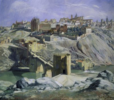 トレドの光景-1932-O - L-88X101 CM 作： Ignacio Zuloaga y Zabaleta